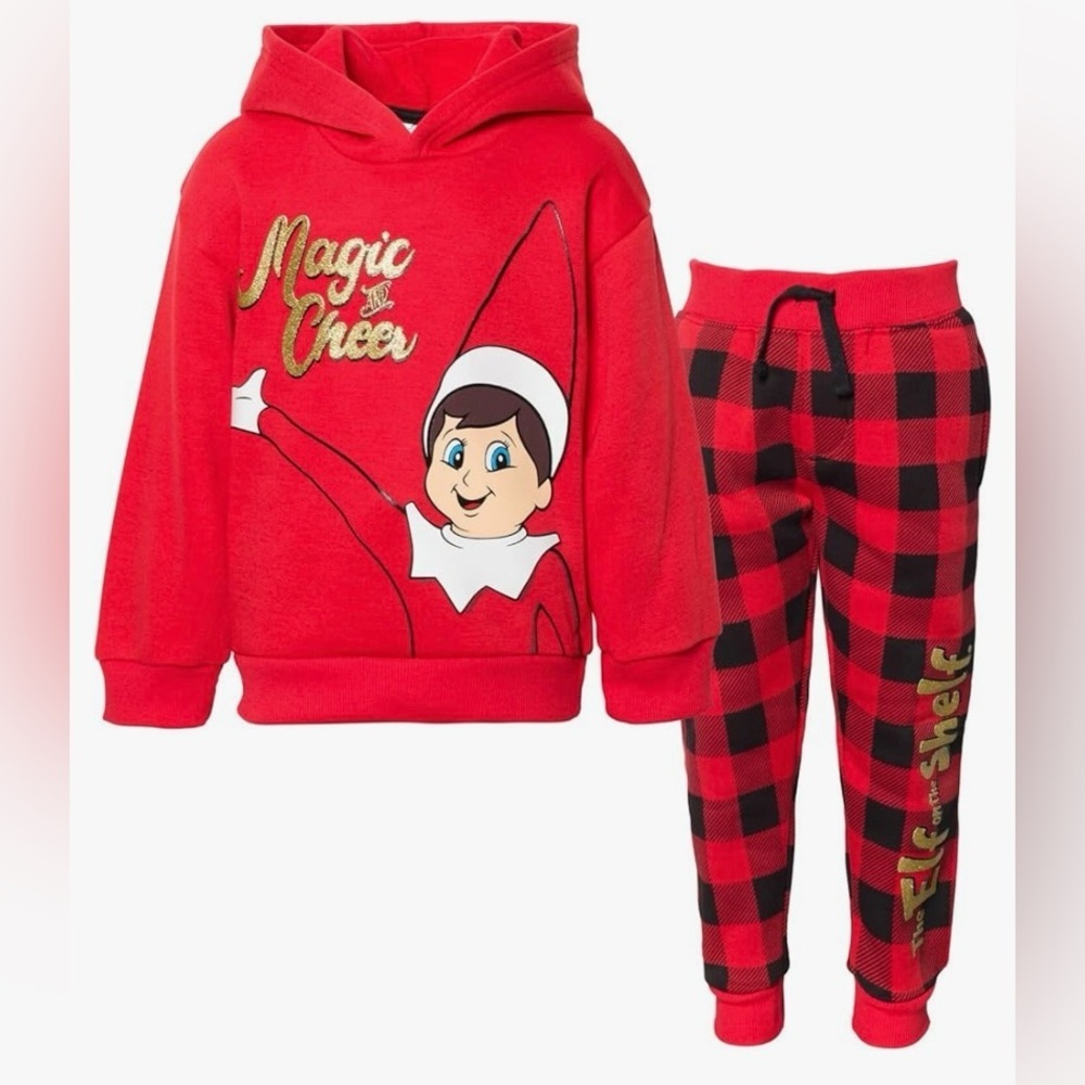 The Elf on the Shelf Fleece Pullover Hoodie and Pants Outfit Set